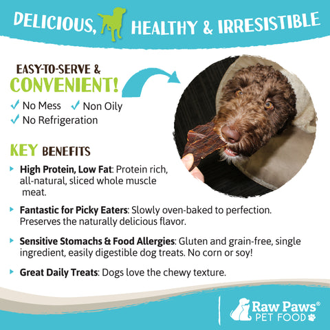 Water Buffalo Jerky Treats for Dogs, 16-oz