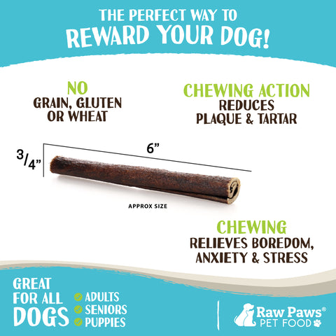 Beef Collagen Sticks for Dogs, 6-inch - 10-ct