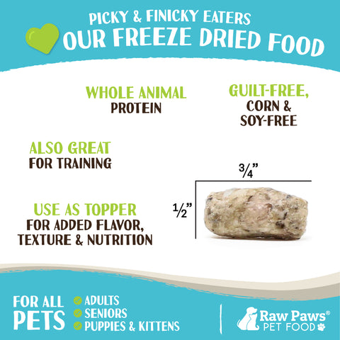 Freeze Dried Green Beef Tripe Pet Food for Dogs & Cats, 16-oz