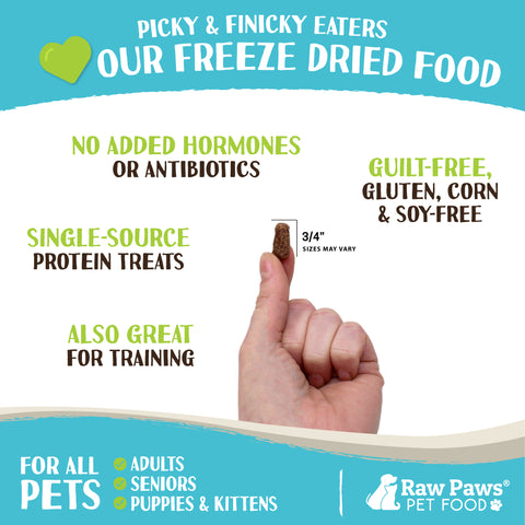 Freeze Dried Pet Food for Dogs & Cats - Duck Recipe, 16-oz