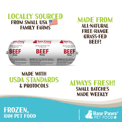 Signature Blend Pet Food for Dogs & Cats - Beef Recipe, 1-lb