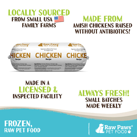 Signature Blend Pet Food for Dogs & Cats - Chicken Recipe, 1-lb