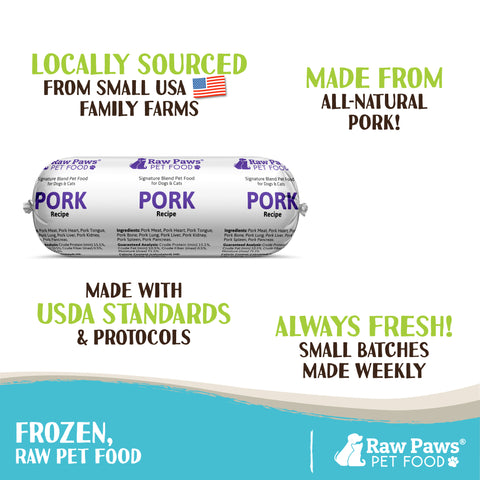 Signature Blend Pet Food for Dogs & Cats - Pork Recipe, 1-lb