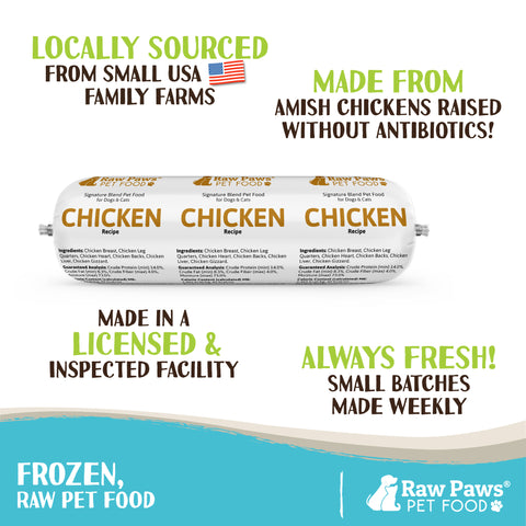 Signature Blend Pet Food for Dogs & Cats - Chicken Recipe, 3-lb