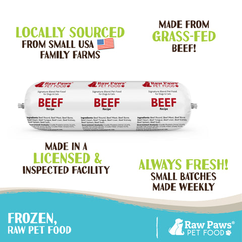 Signature Blend Pet Food for Dogs & Cats - Beef Recipe, 3-lb