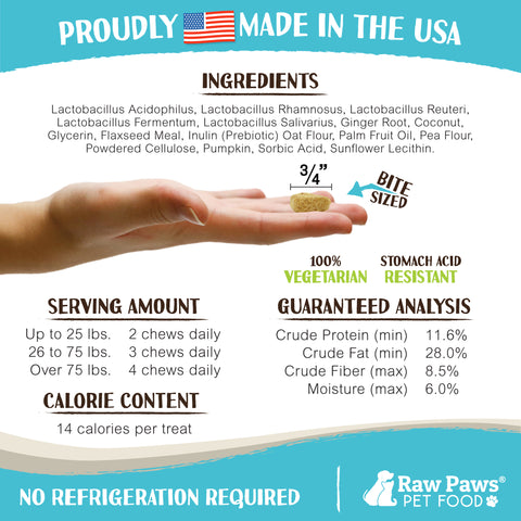 Probiotic & Prebiotic Treats for Dogs, 10-oz