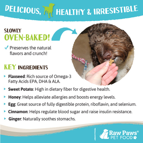 Mini Bones for Dogs - Sweet Potato & Honey Recipe, 10-oz