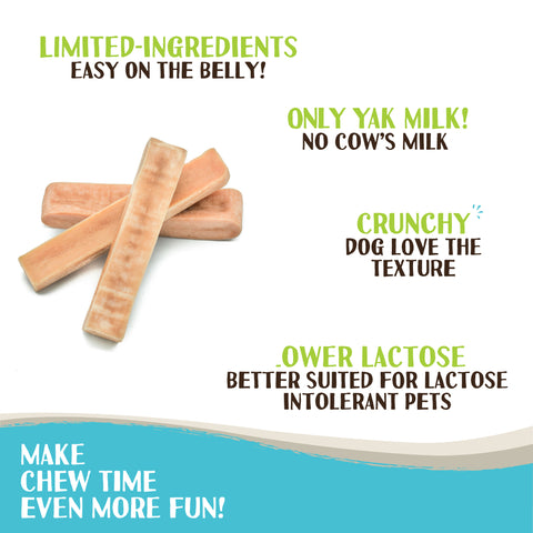 Himalayan Yak Chews for Dogs, Medium - 3-ct