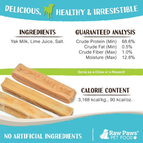 Himalayan Yak Chews for Dogs, Medium - 3-ct