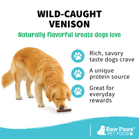 Wild-Caught Venison Treats for Dogs, 6-oz