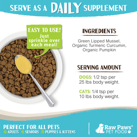 Green Lipped Mussel Hip & Joint Supplement for Dogs, 10-oz