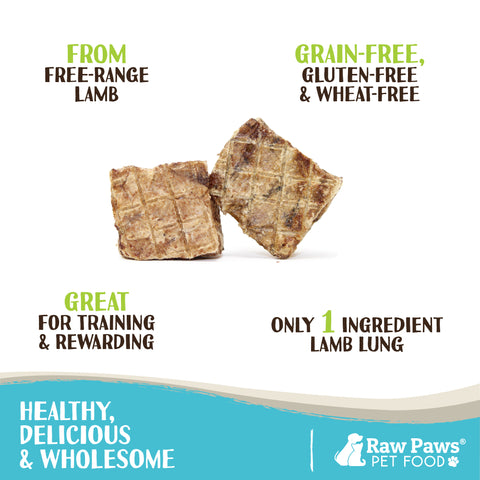Lamb Lung Treats for Dogs, 8-oz