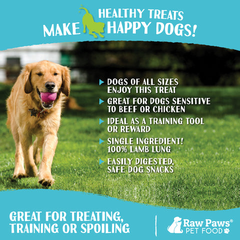 Lamb Lung Treats for Dogs, 8-oz