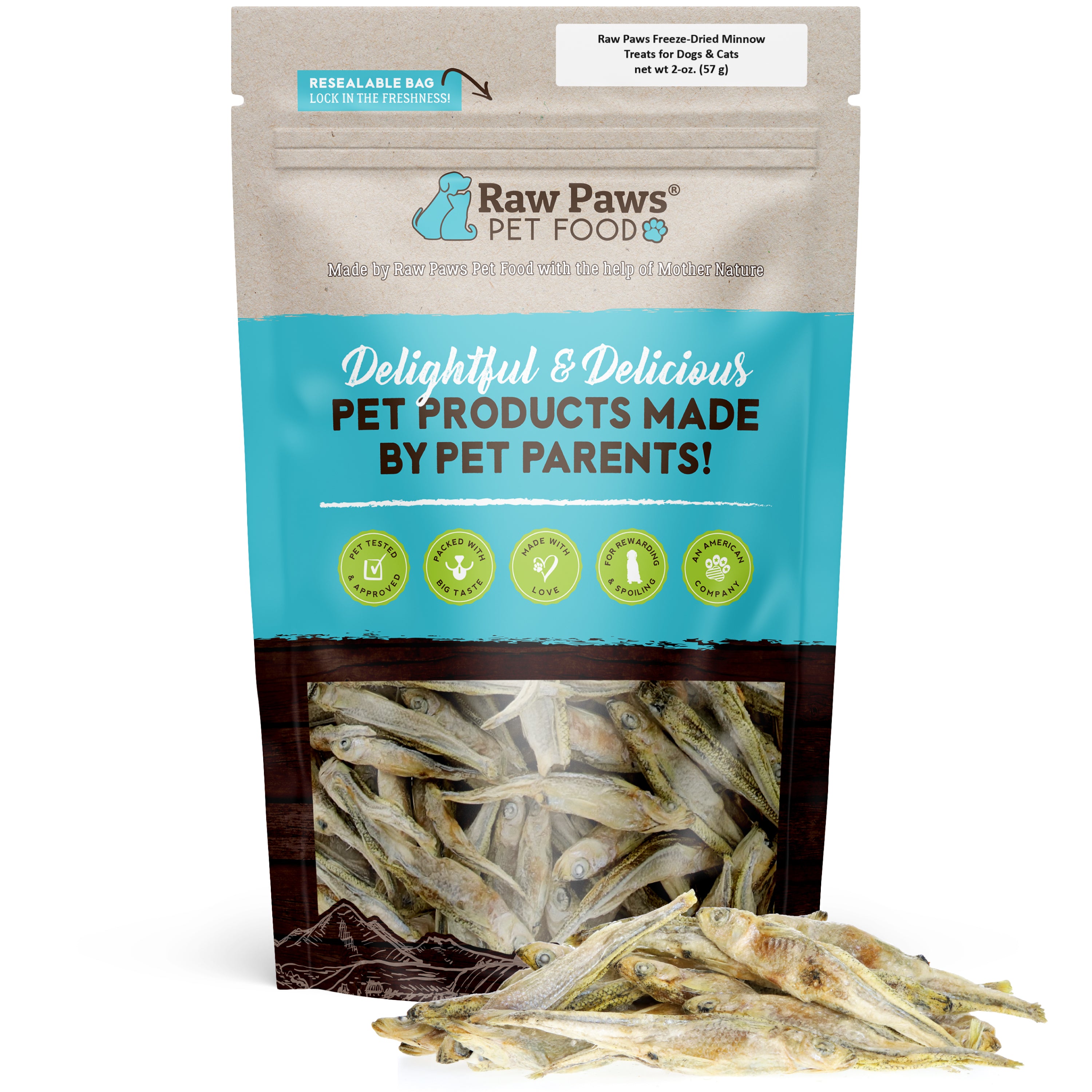 Freeze Dried Minnow Treats Dogs & Cats