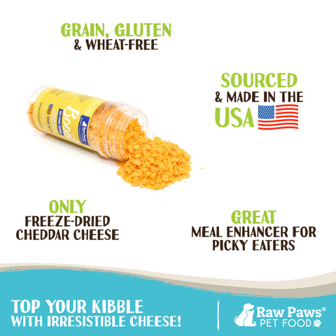 Boost Freeze Dried Wisconsin Cheddar Cheese Pet Food Topper, 3.2-oz