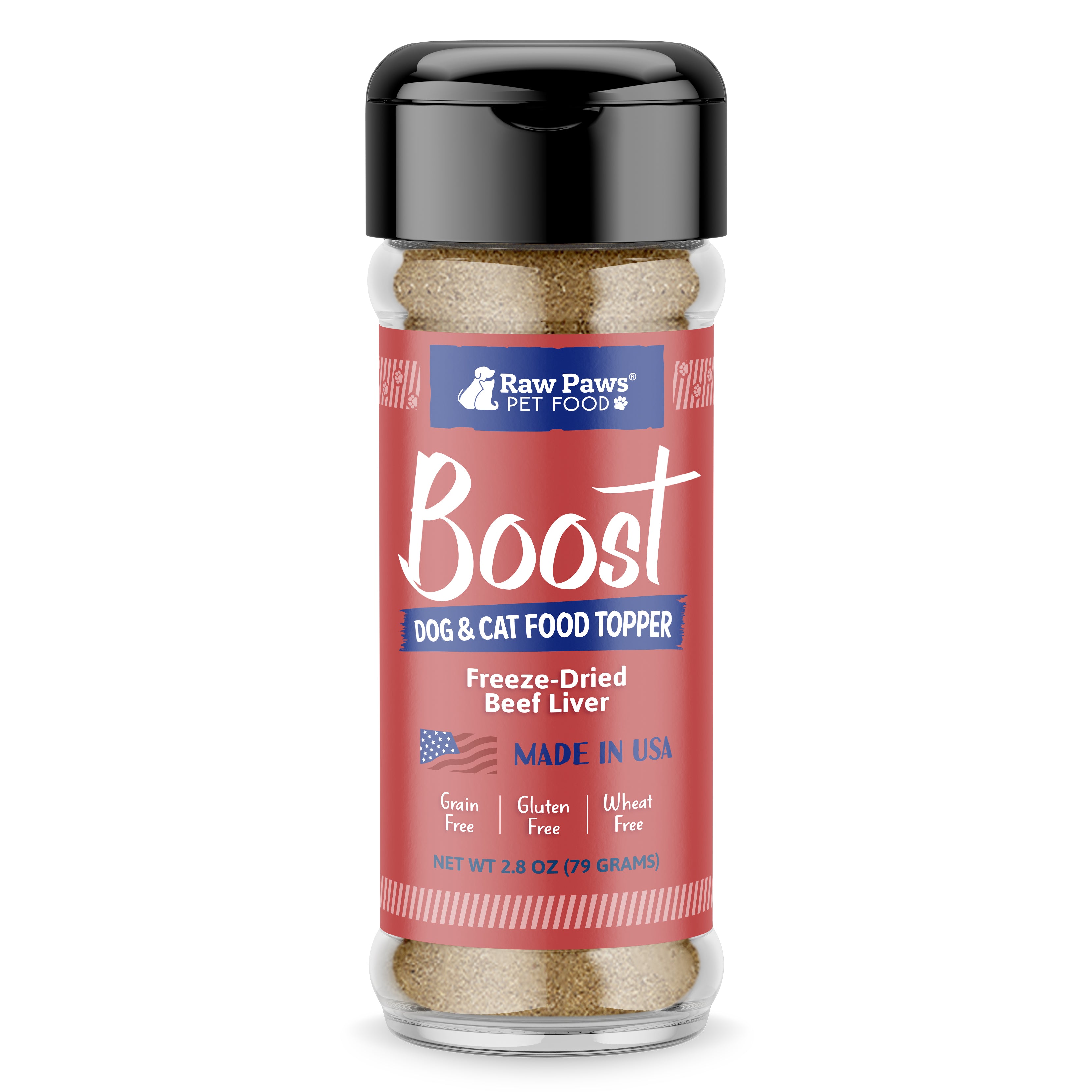 Boost Freeze Dried Beef Liver Topper (Raw Paws)