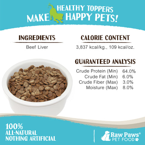 Boost Freeze Dried Beef Liver Pet Food Topper, 3.2-oz