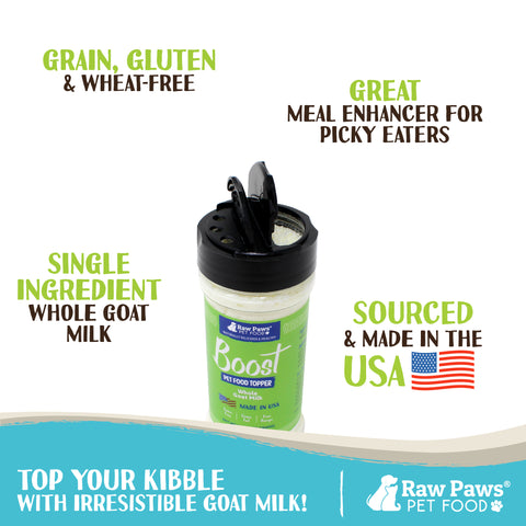 Boost Whole Goat Milk Pet Food Topper, 3.1-oz