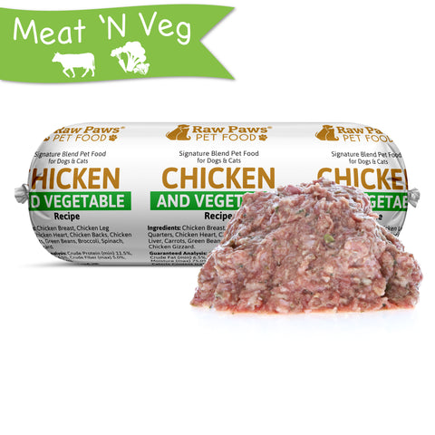 Signature Blend Pet Food for Dogs & Cats - Chicken & Vegetable Recipe, 1-lb