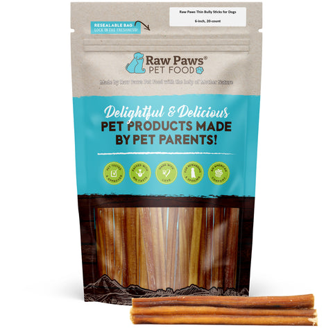 Thin Bully Sticks, 6-inch