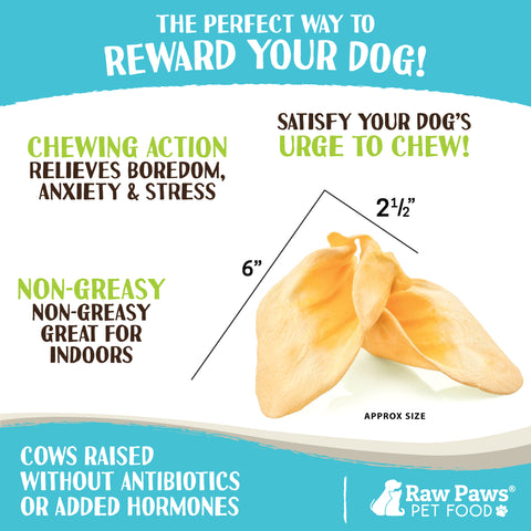 Cow Ears for Dogs, 5-ct