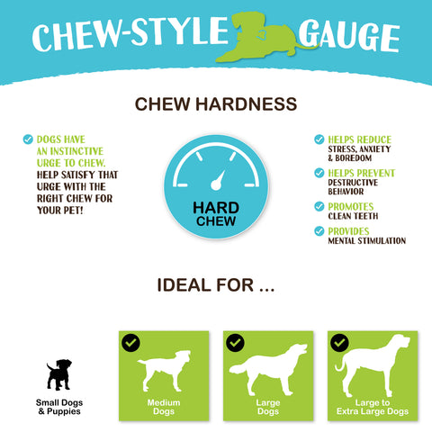 Compressed Rawhide Sticks for Dogs, 10-inch - 10-ct