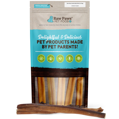 Jumbo Bully Sticks, 12-inch - 5-ct