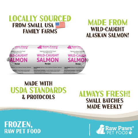 Signature Blend Pet Food for Dogs & Cats - Wild-Caught Salmon Recipe, 1-lb