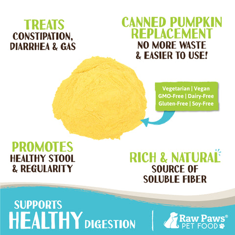 Organic Pumpkin Powder for Dogs & Cats, 8-oz