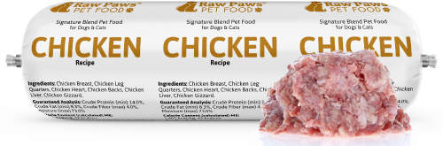 Raw Paws Signature Blend Complete Chicken for Dogs & Cats, 3 lbs