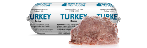 Raw Paws Signature Blend Complete Turkey for Dogs & Cats, 1 lb